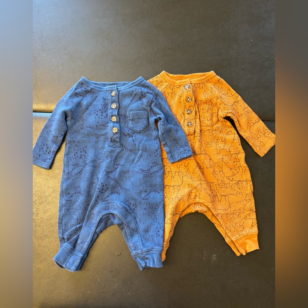 Carter's Blue and Orange Footies